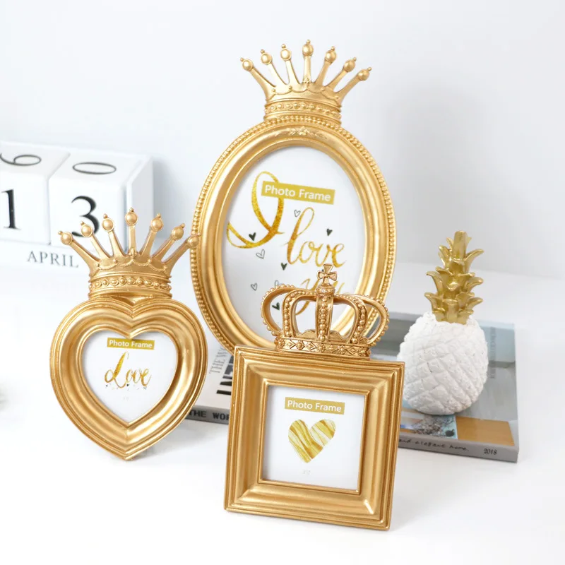 Creative Home Resin Photo Frame Office Study Room Desktop Photo Frame Ornament Bedroom Bedhead Decoration Small Photo Frame