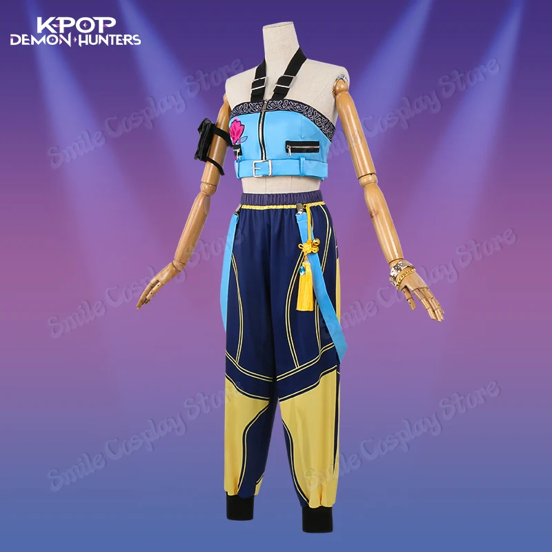 K-POP ゾーイ コスプレ衣装 デーモンハンターズ ステージ衣装 ハロウィン ハントリックス ガールズグループ アイドル ロールプレイ衣装 レディース 2025年トレンド