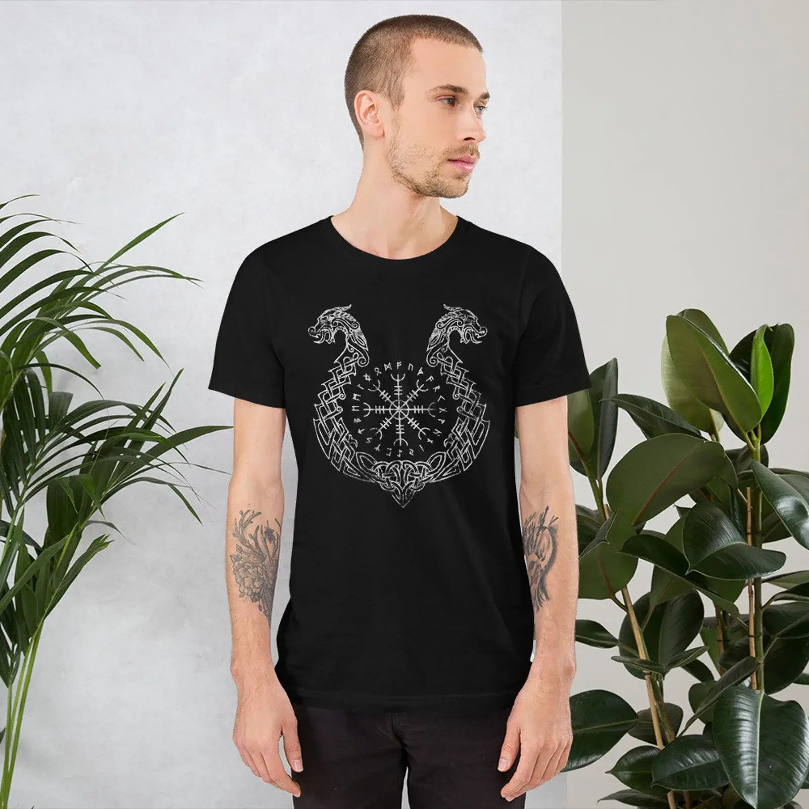 Nordic Dragons Iceland T shirt vintage Washed Comfortable Breathable homme Casual Stretched streetwear designer clothes fashion