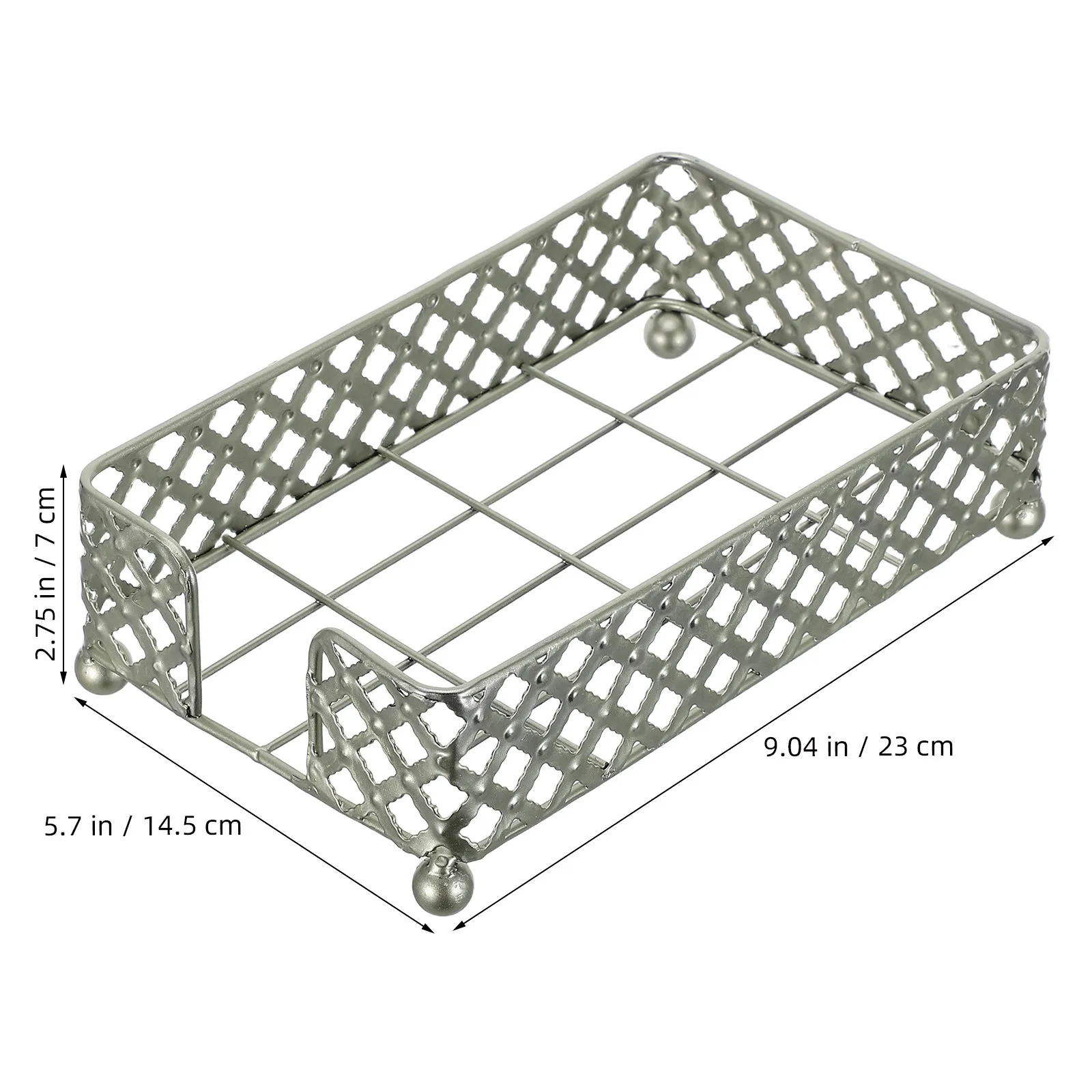 9x5.7 Inch Retro Tissue Box Napkin Holder For Table Party Bathroom Holders Counter Bar Napkins Paper Guest Metal Dispenser Top