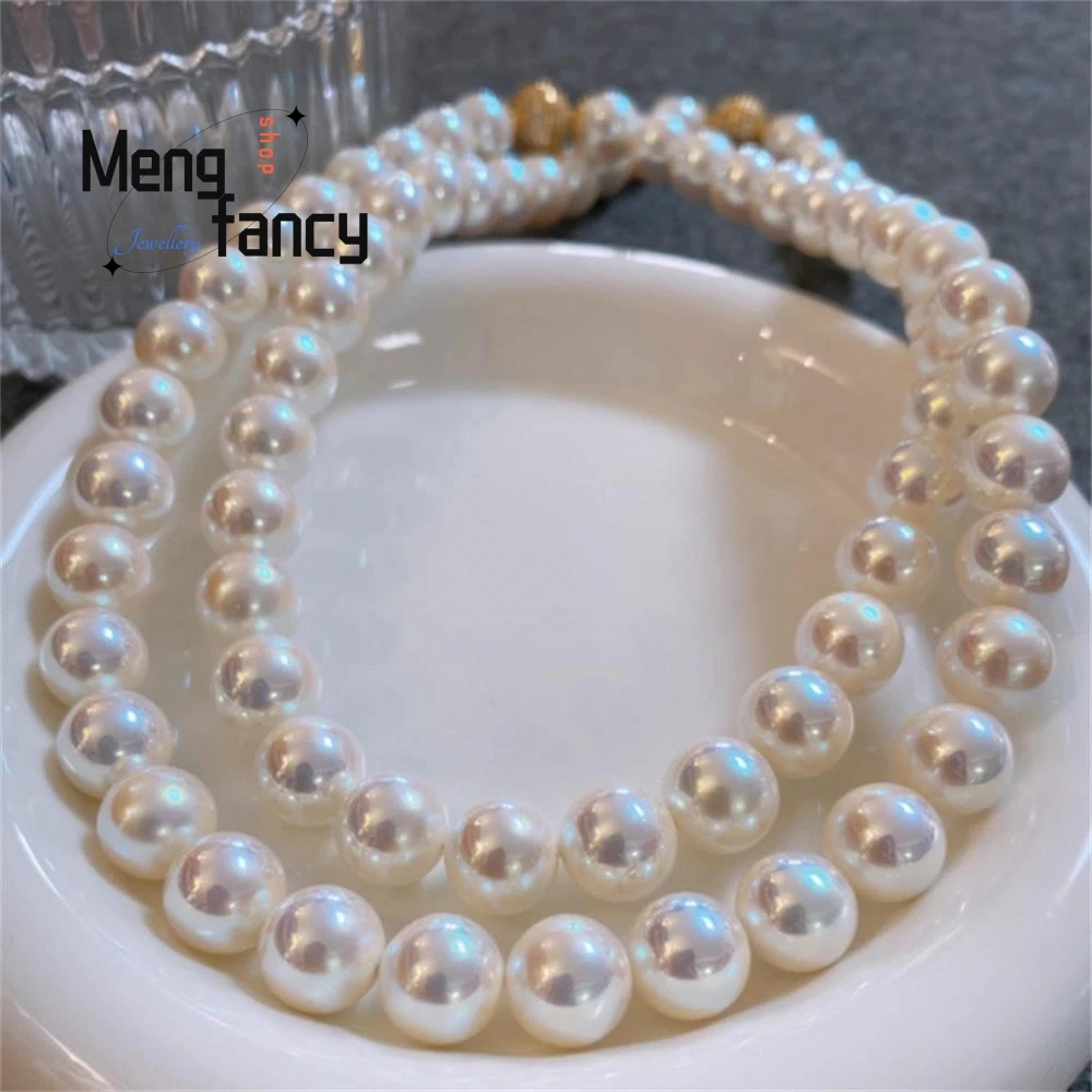 Natural Magnetic Clasp Mother of Pearls Pastel Pearl Necklace Versatile Simple Temperament Exquisite Luxury Fashion Fine Jewelry