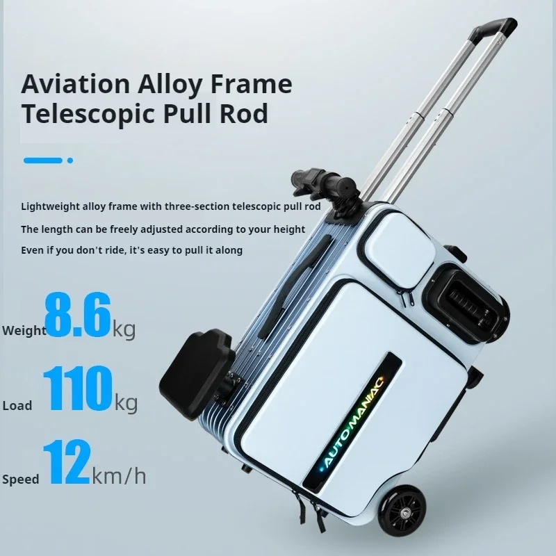 Electric Smart Suitcase Double Rideable Trolley Suitcase Men And Women Travel Suitcase Children's Riding Suitcase