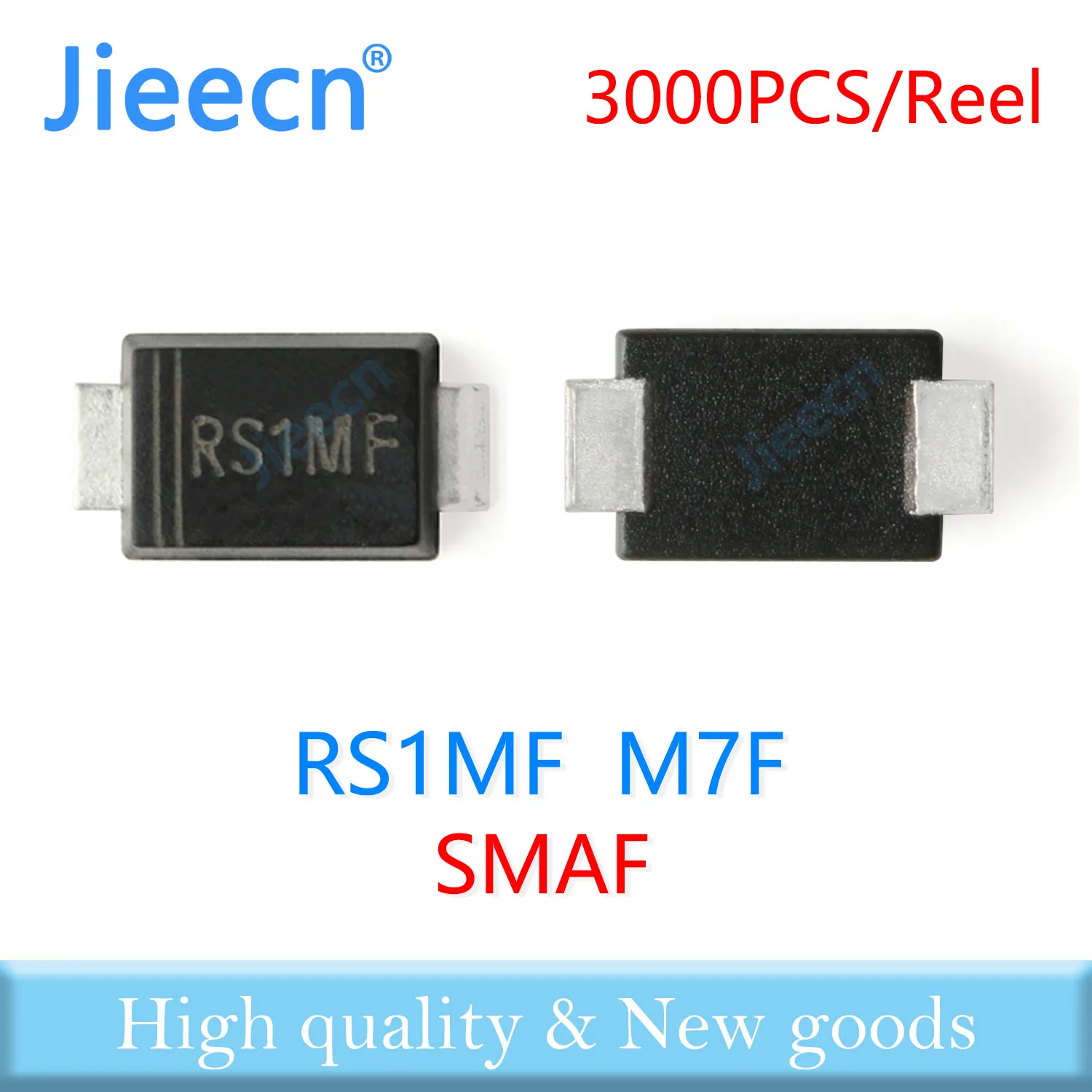 Jieecn 3000PCS SMAF RS1MF M7F RS1M FR107 M7 Thinner 1A 1KV 1000V Chinese High quality