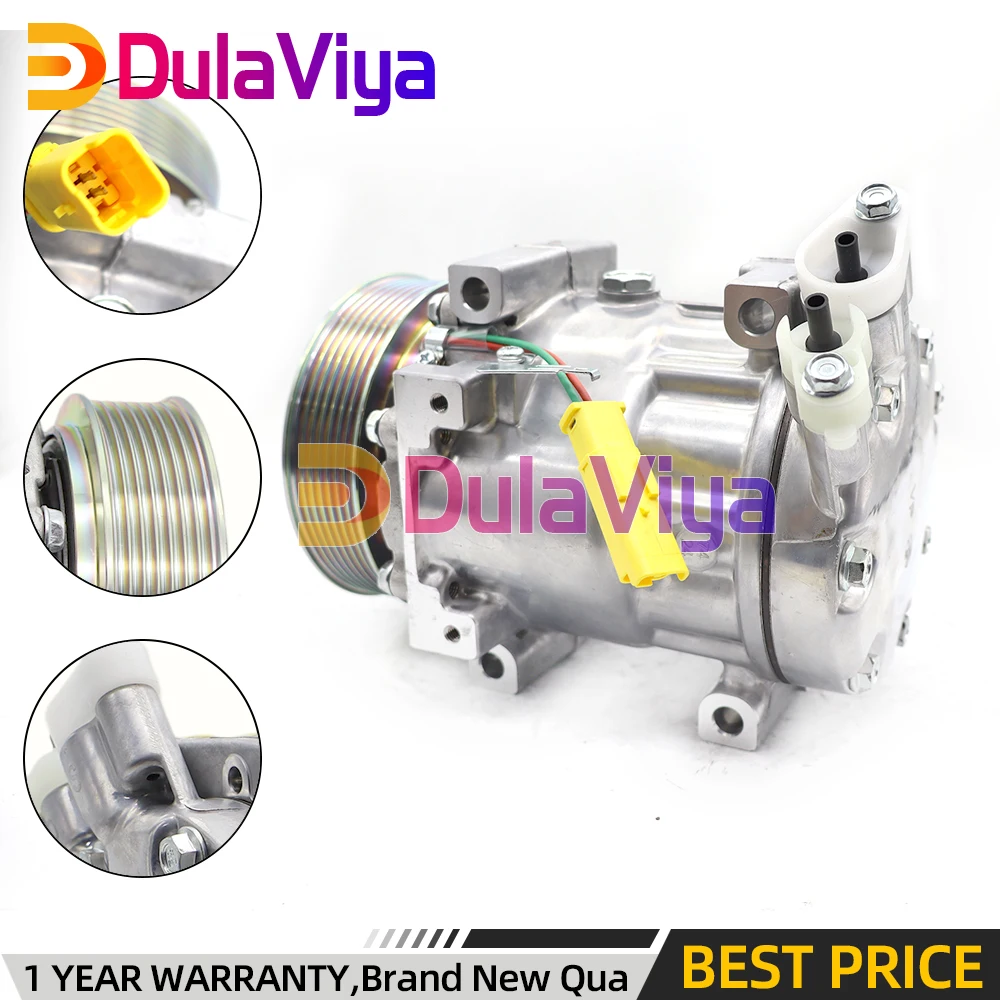 

8201018716 SD7V16 A/C AC Compressor For RENAULT DACIA Duster Nissan Terrano CC1411DP 926007332R 926000097 00281310862 8200117767