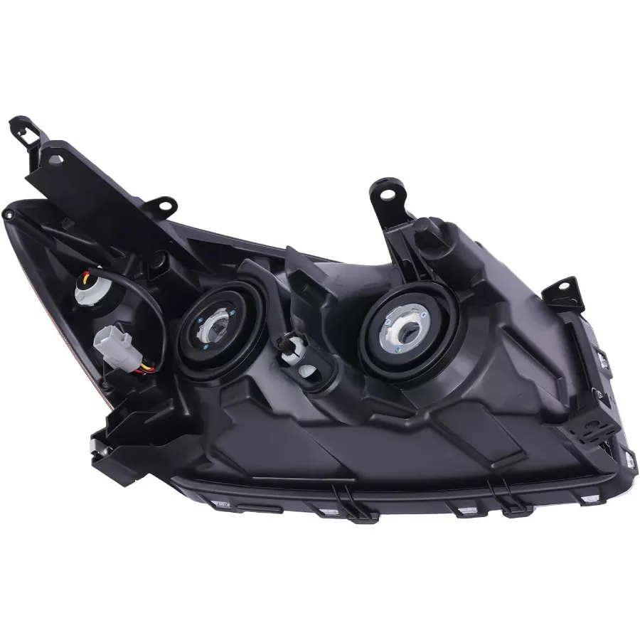 مجموعة مصابيح أمامية متوافقة مع 20092012 RAV4 كروم W مجموعة استبدال المصابيح الأمامية العنبر للسائق والراكب الجانب E