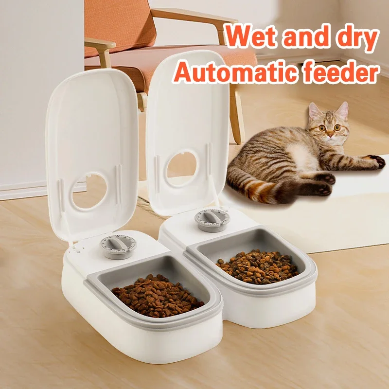 

Automatic Pet Smart Timing Feeder Dog Cat Bowl Feeding Supplies Cats Food Dry and Wet Dispenser Pets Feeders Bowls Accessories