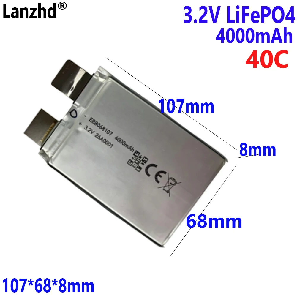 

1-12pcs 3.2V Lifepo4 battery 35C 70C starting power supply model airplane Batteries DIY RV Boat Cells DIY 12V 24V Electric Car