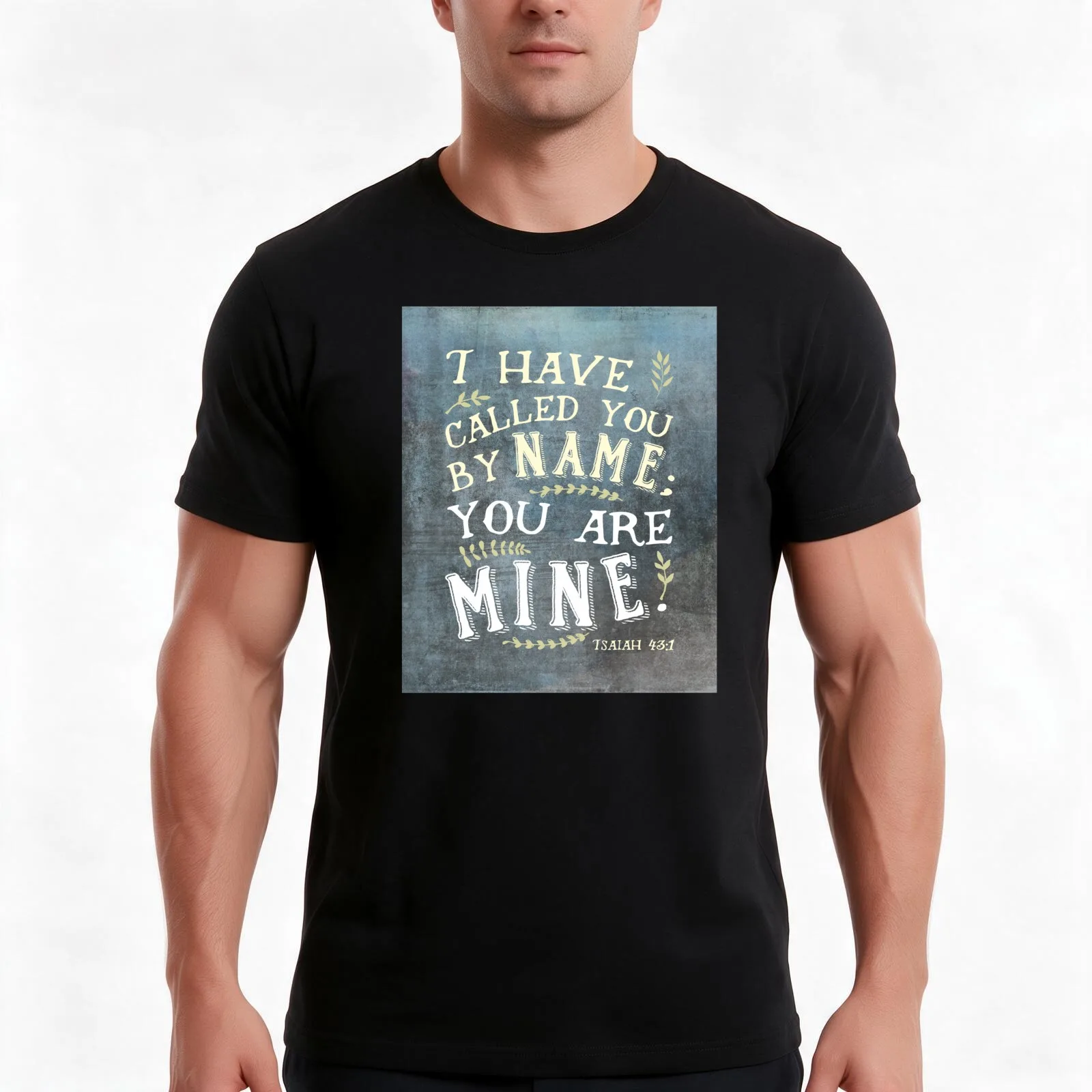Isaiah 43:1: I Have Called You by Name T-Shirt Summer Casual Cotton Tee Oversized Streetwear Tops Vintage Graphic Print