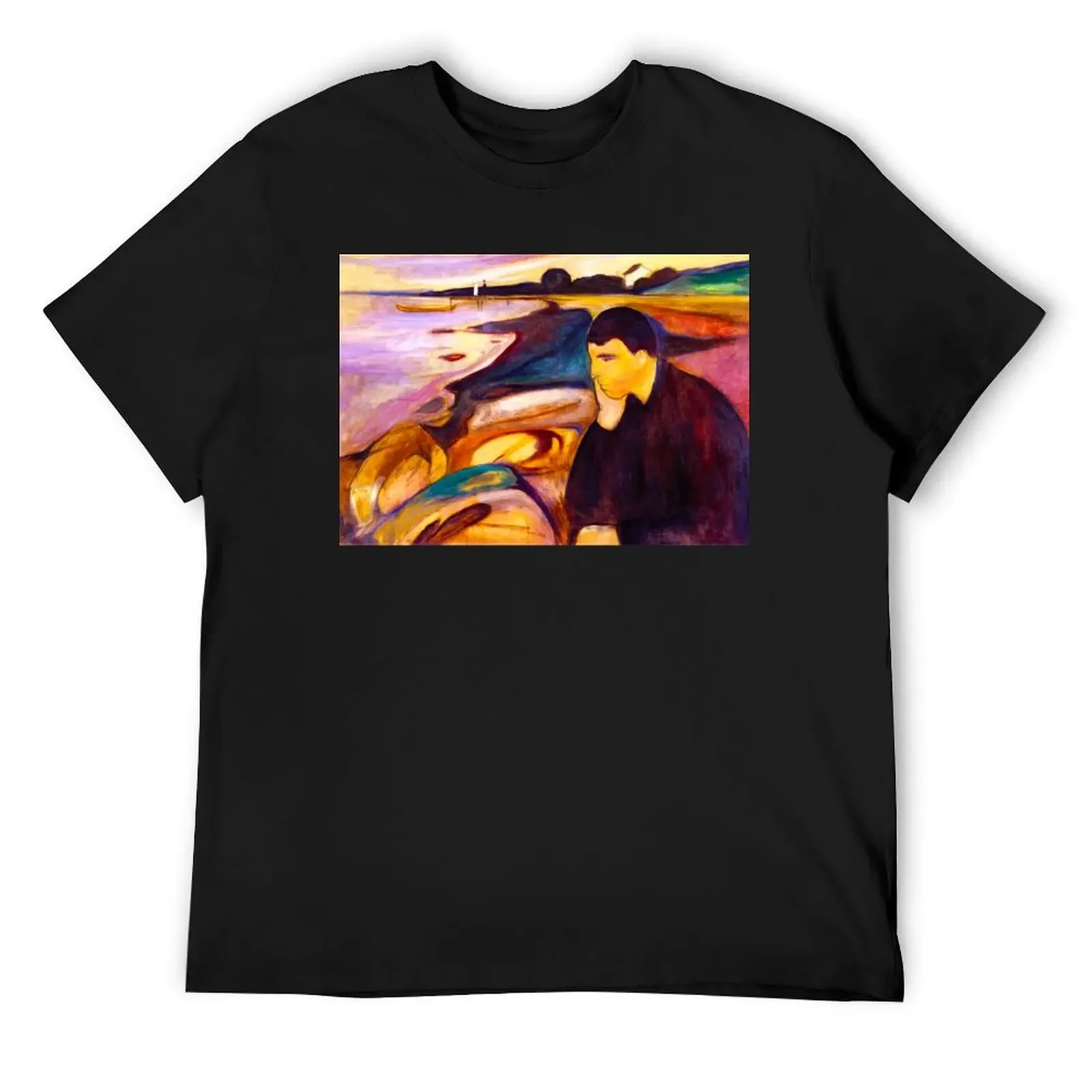 EDVARD MUNCH - Melancholy 1894 T-Shirt graphic t shirts shirts graphic men clothing