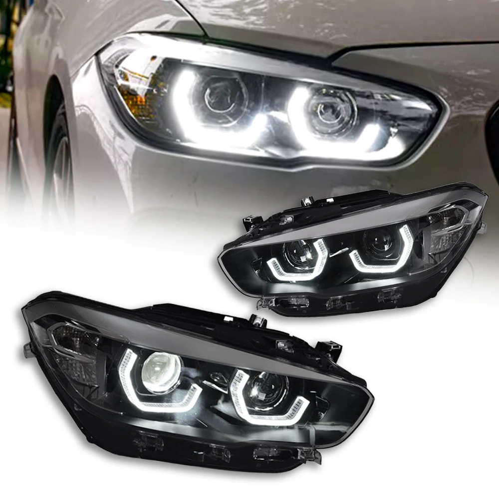 Car Lights For BMW 1 Series F20 Headlight 2015-2018 LED Car Lamps Daytime Running Lights Sequential Turn Signals Car Accessories