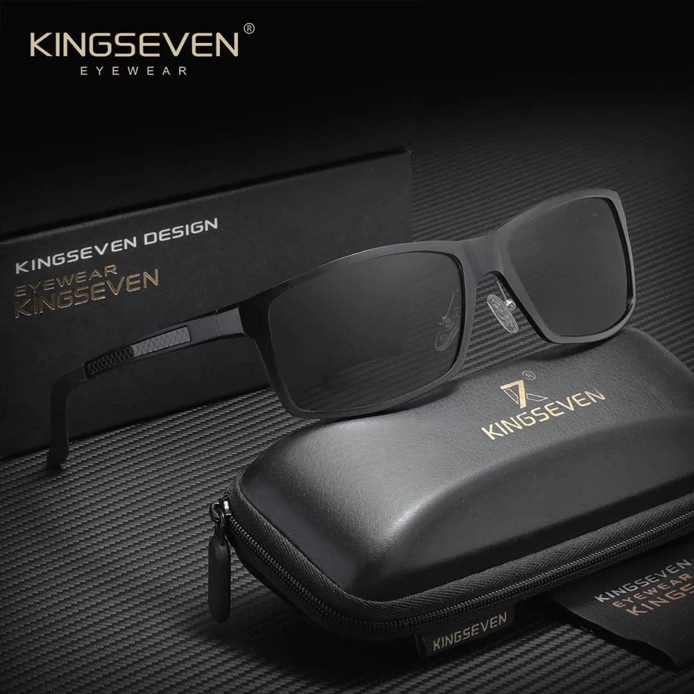 نظارات شمسية للرجال مستقطبة للقيادة من KINGSEVEN UV400 نظارات واقية رياضية عصرية بتصميم عصري نظارات رجالية خارجية غير رسمية