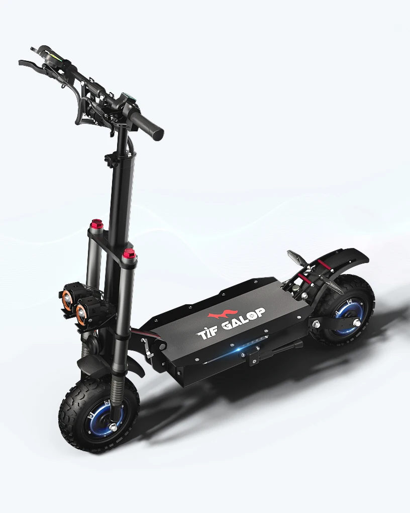 

TIFGALOP T88 2800W*2 Motor 60V27AH Battery City Escooter Adult Electric Scooter 11 Inch Fat Tire Foldable E-Scooter