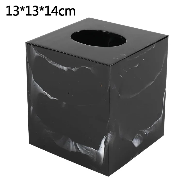 Texture Resin Tissue Box Creative Decoration Home Living Room Bathroom Accessories Supplies Dining Table Paper Box