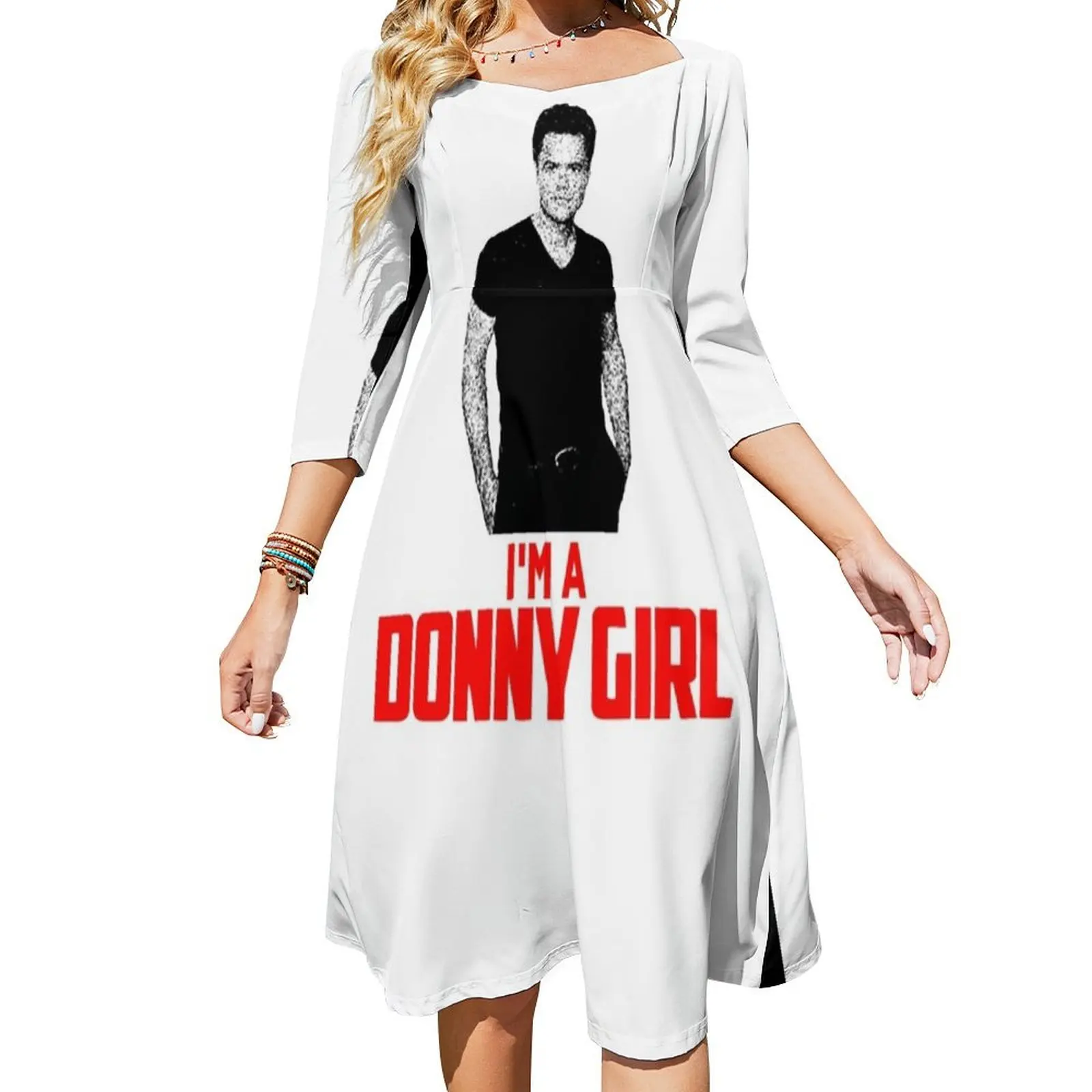 

Donny Osmond I_m A Donny Girl Flare Dress clothing women summer 2024 summer dress