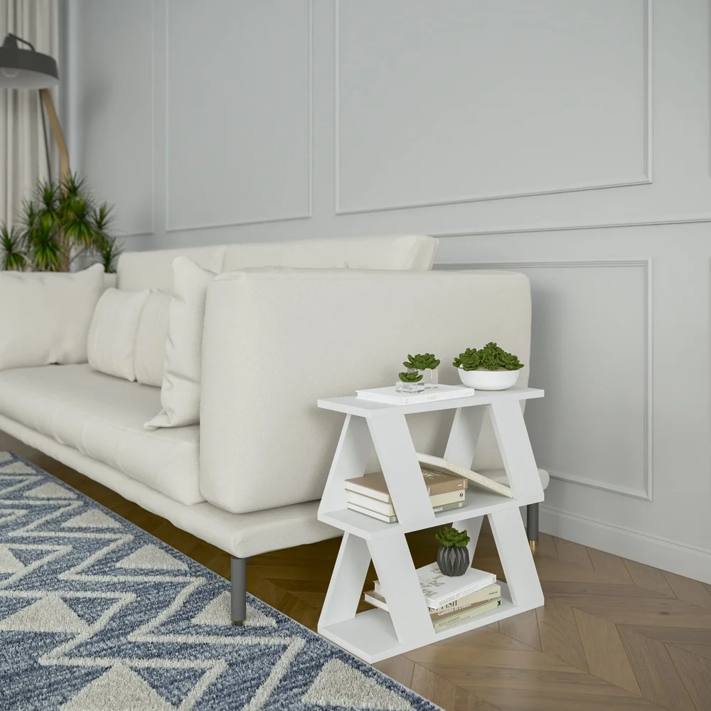 Modern Coffee Table with Storage Shelf Durable Engineered Wood Indoor Accent Table Simple Assembly Stylish Design Home Decor