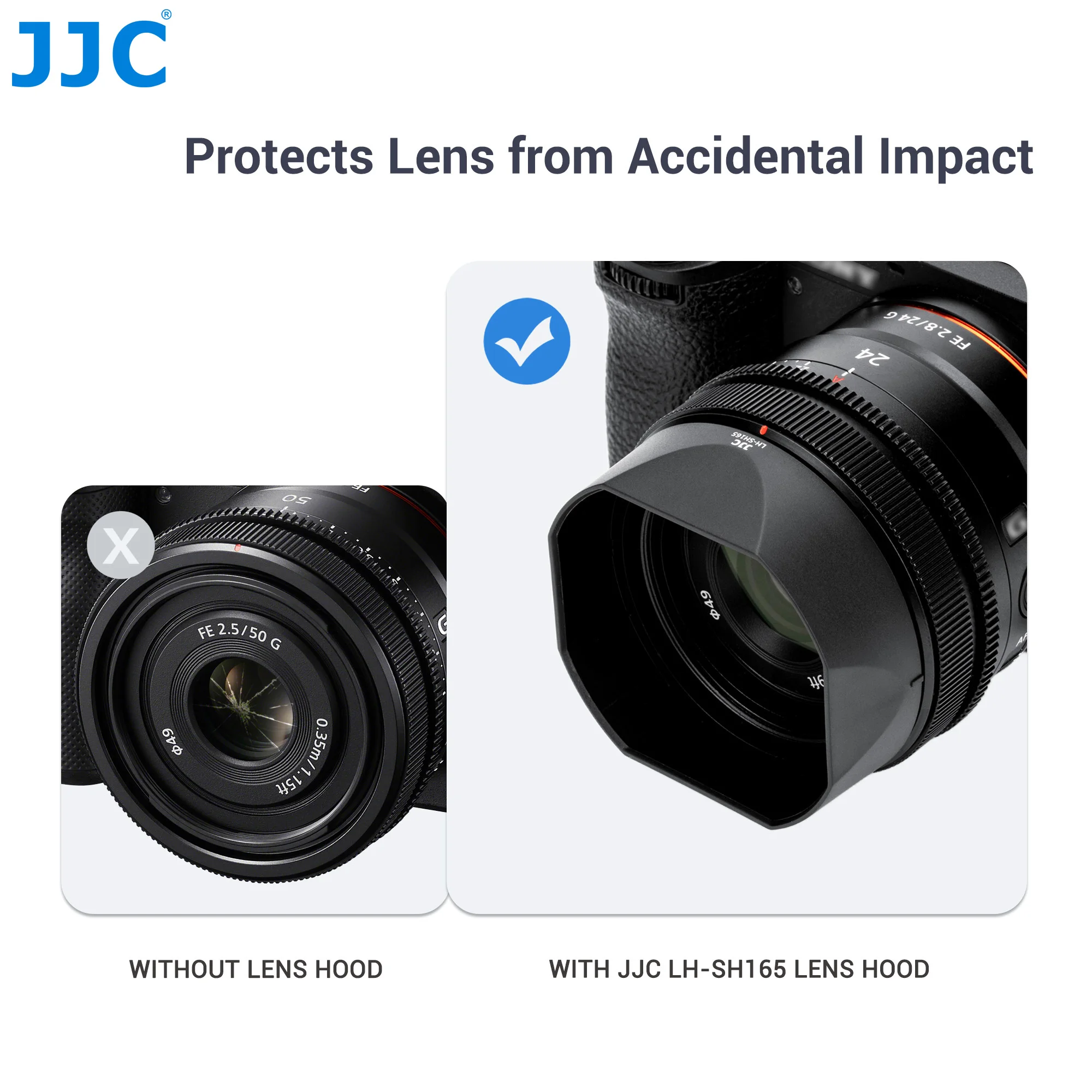 Osłona obiektywu JJC do Sony FE 24mm F2.8 G FE 40mm F2.5 G FE 50mm F2.5 G Zastępuje osłonę obiektywu Sony ALC-SH165 ALC-SH166 — zdjęcie produktu 6