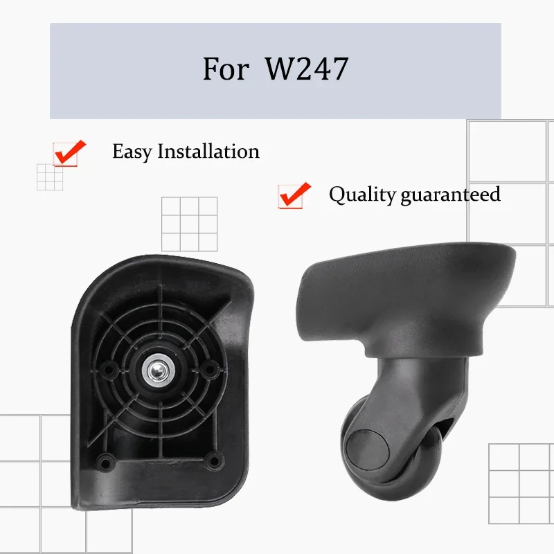 

For W247 Vintage Metal Luggage Wheels - Classic Style Smooth Ball Bearing Heavy-Duty Design Essential Luggage Repair Parts