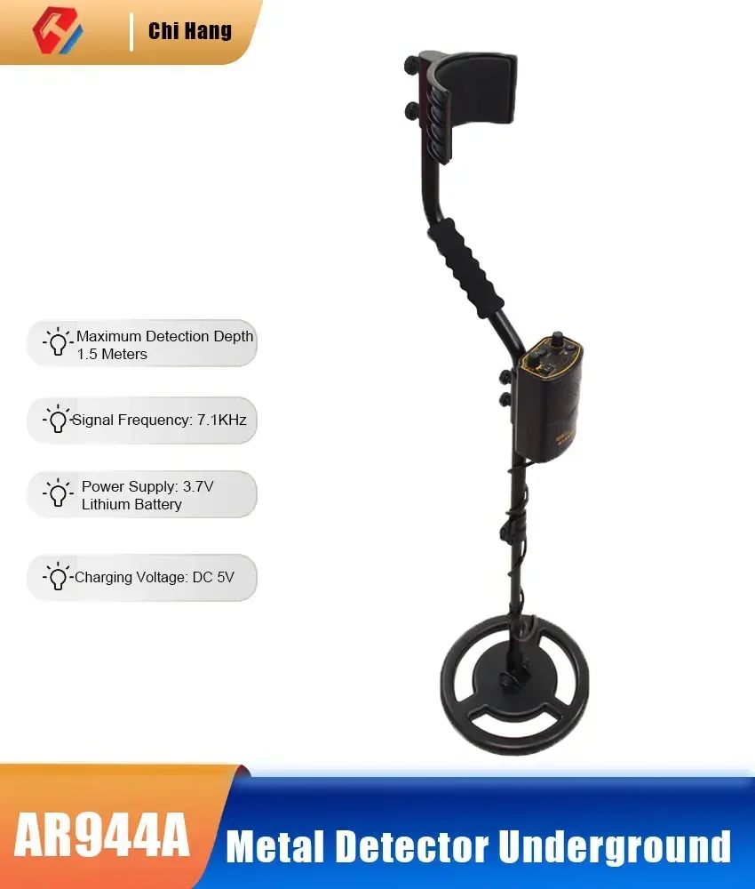 Metal Detector Underground Professional Depth 1.5m Gold Finder Treasure Hunter Pinpoint Locator  AR944A