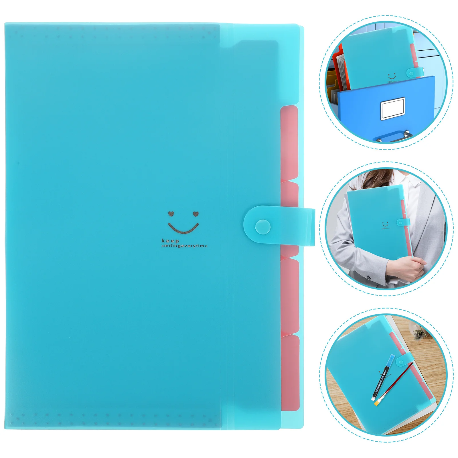 Organisateur d'accordéon multi-poches, dossier de fichiers Portable pour Documents, papiers, reçus, stockage de fichiers de factures, grande capacité extensible