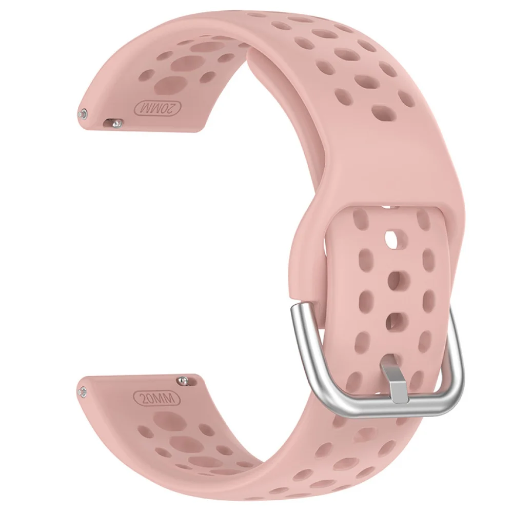 1 قطعة 20 مللي متر سيليكون حزام متعدد حفرة تنفس الرياضة الفرقة 5.6-8.5 "ل Amazfit Active2 A2437/Active2 مربع A2434 اكسسوارات