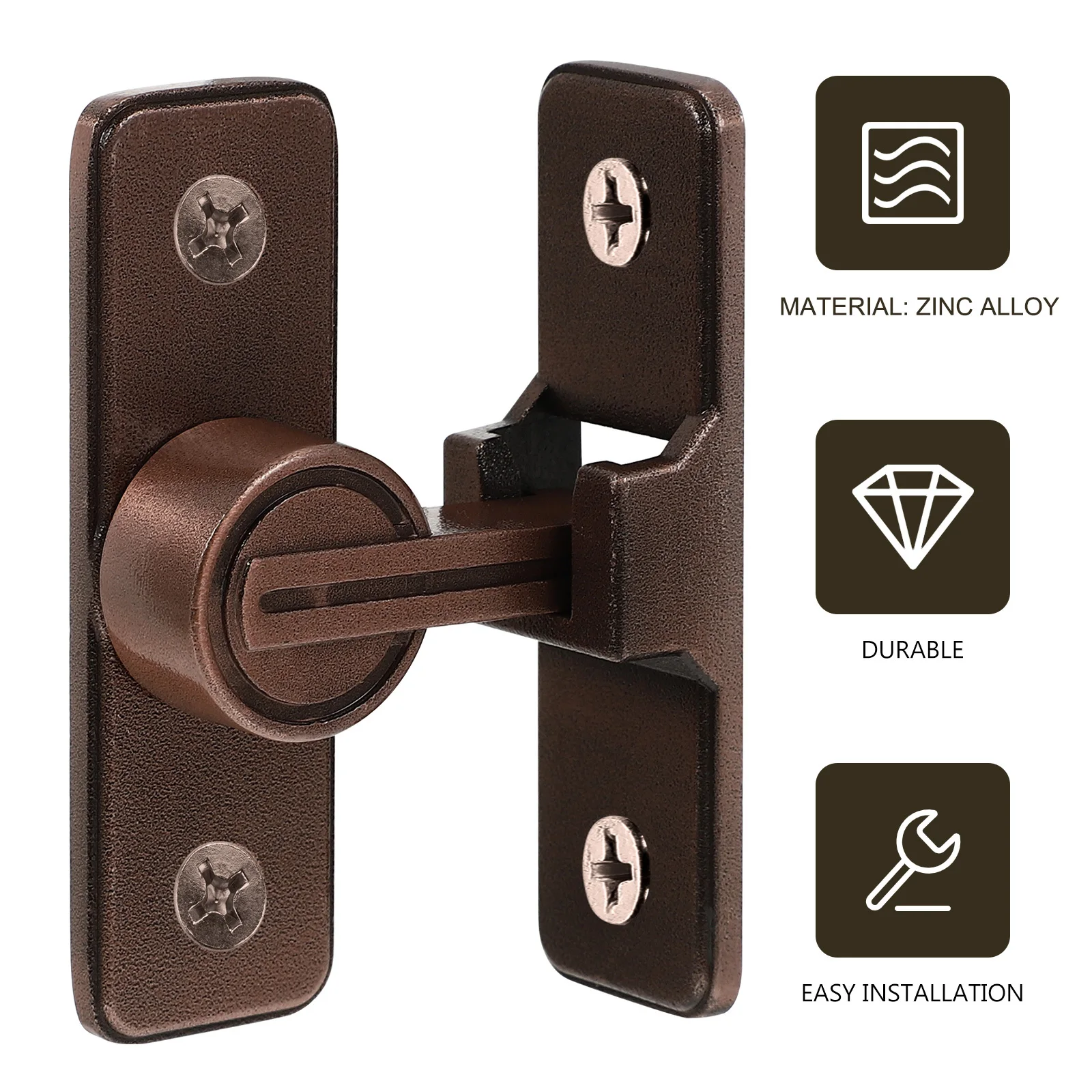 

Adhesive Barn Door Lock Zinc Alloy Right Angle Luminous Flip- Latch Security Latch Lock Adhesive Right Angle Bolt