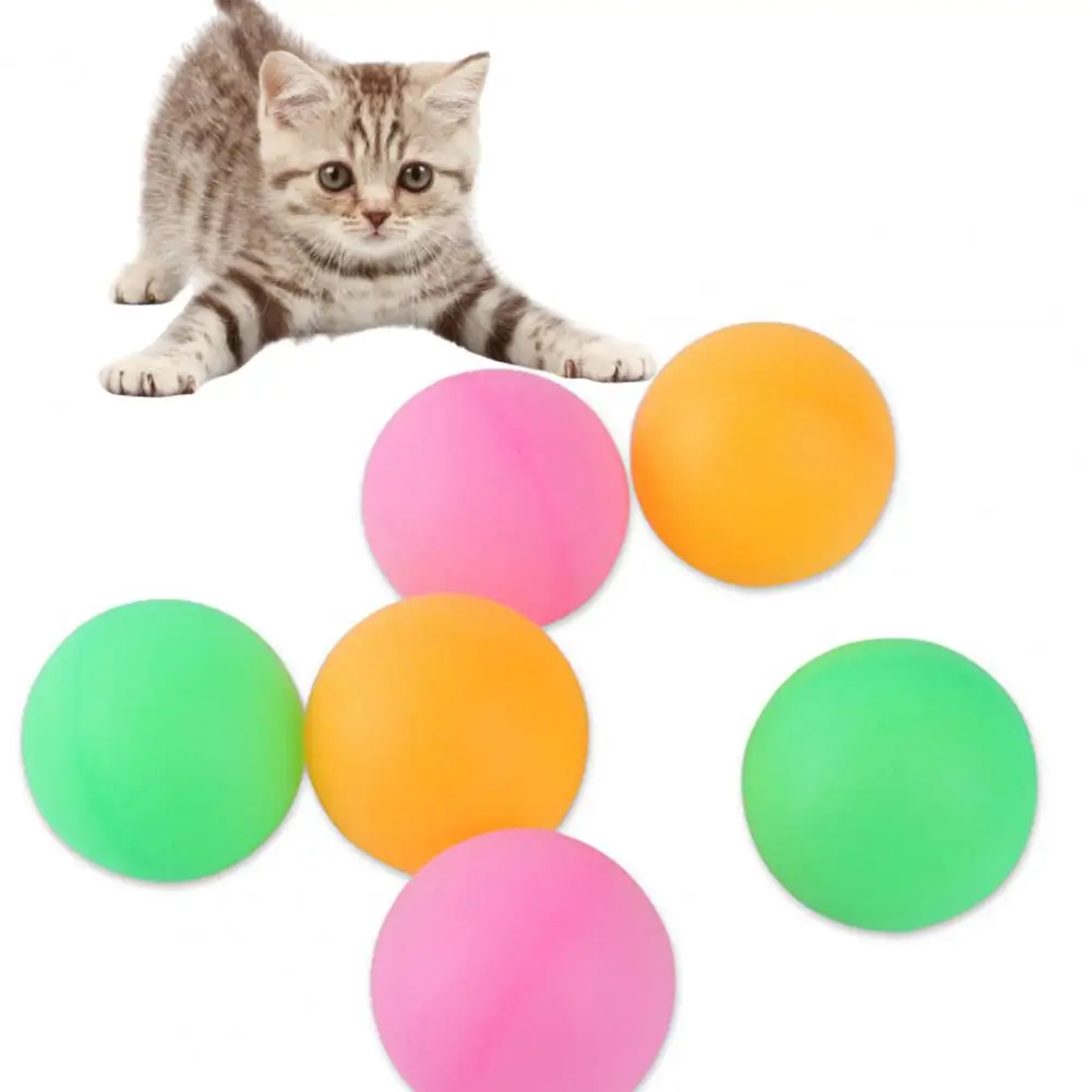 5 Pcs Cat Ball Toy Vibrant Color Bite-Resistant Oral Care Playing Training For Fitness Bolas de espuma de colores para perro