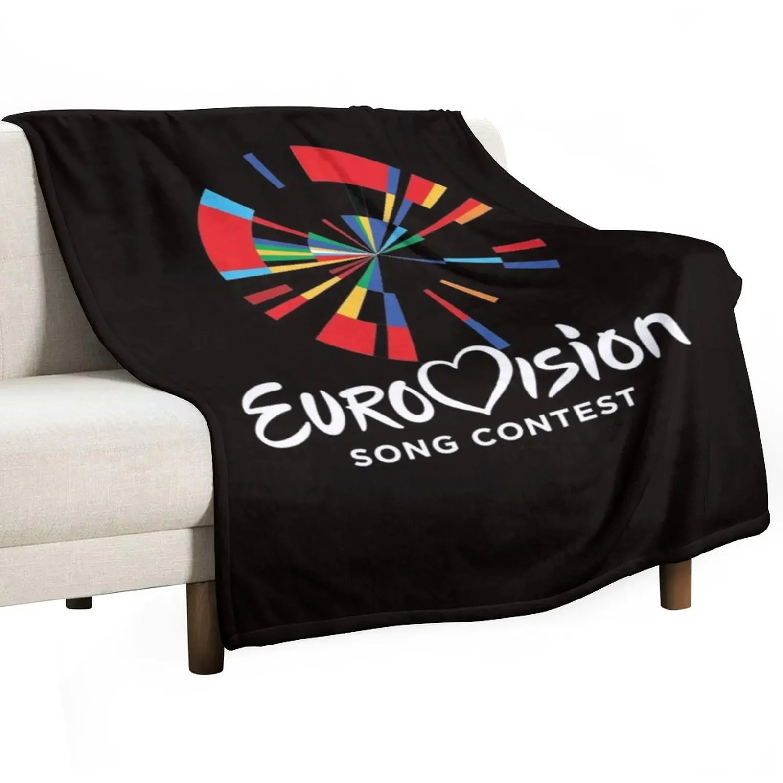 eurovision song contest classic logo Classic Throw Blanket For Sofa Thin Bed linens Blankets