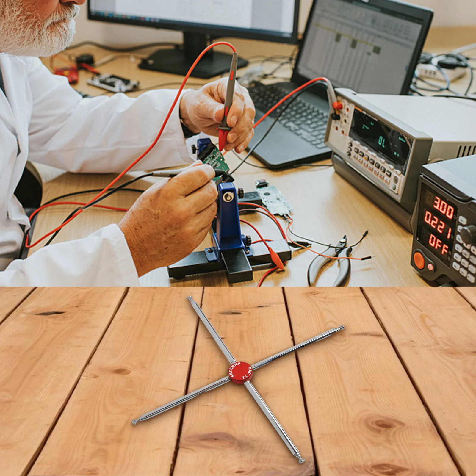 

Aluminum Alloy Capacitor Cap Antenna Performance Boost PAC12 Antenna Cap Reduce Noise Interference Supports Various Antennas