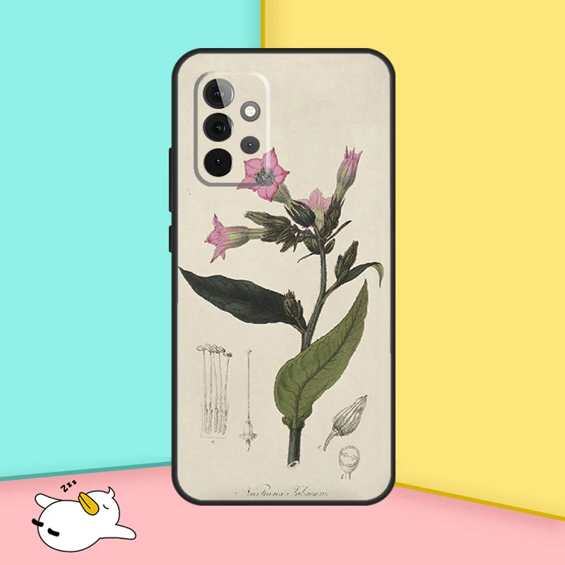 Botanical Drawings Flowers Plants Case For Samsung Galaxy A52 A32 A12 A14 A24 A34 A54 A13 A23 A33 A53 A73 A11 A51 A71 Cover