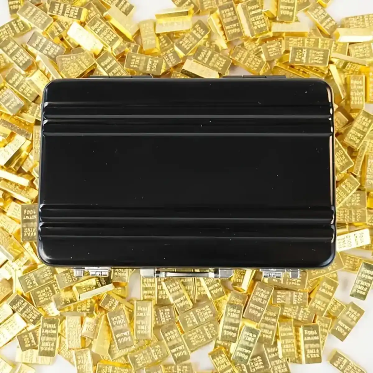 Fausse barre d'or scintillante, presse-papier, lingot, cadeau idéal, brique dorée, décoration de maison