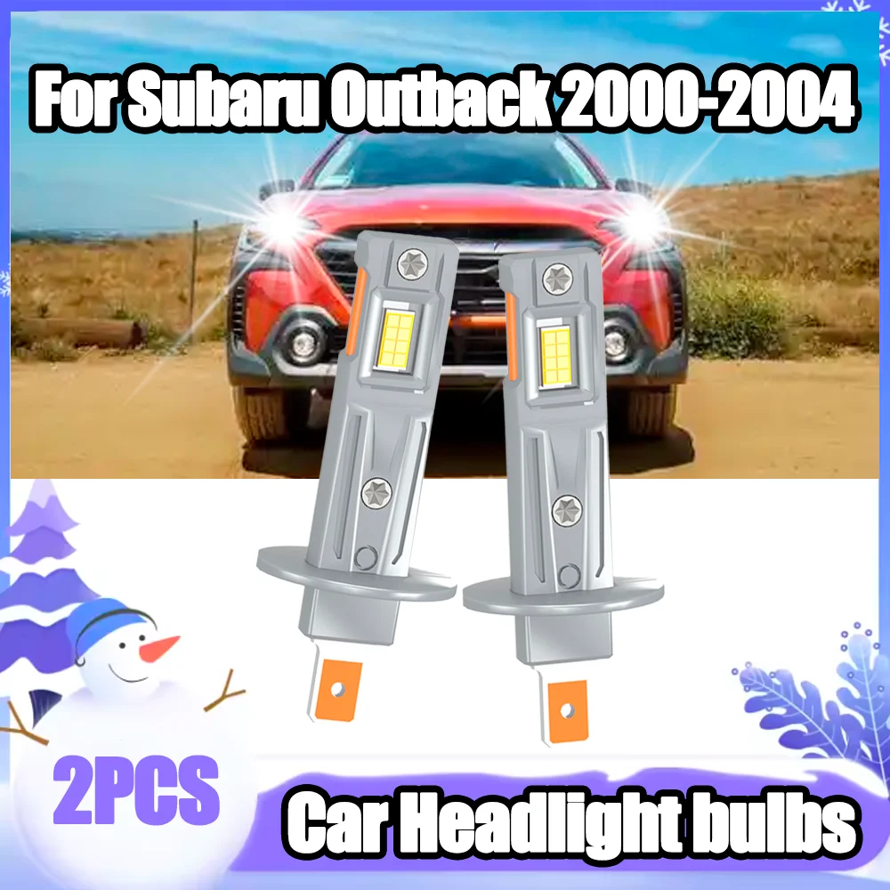 

2PCS 30000LM 3570 CSP Chips H1 LED Headlight Car Bulbs 6000K Super White High Power Plug and Play For Subaru Outback 2000-2004