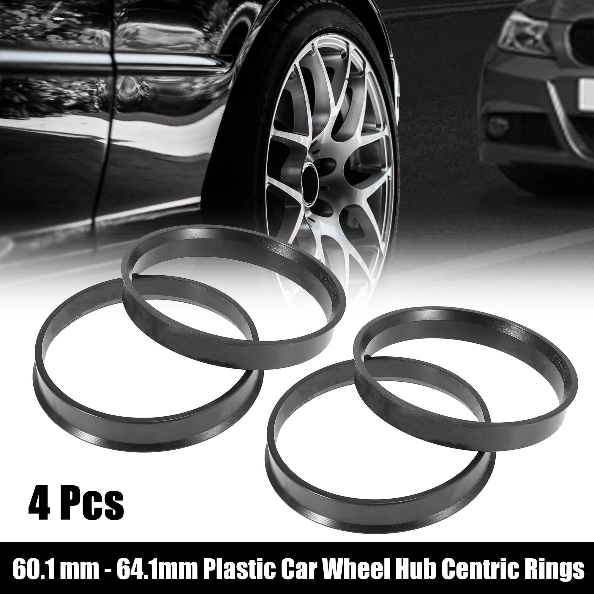 X Autohaux 4pcs Car Hub Centric Rings Wheel Bore Center Spacer 64.1-60.1 65.1-63.4 72.6-63.4 74.1-64.1 74.1-66.1 74.1-67.1mm