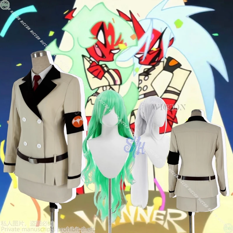 

Kneesocks Scanty Cosplay Panty & Stocking With Garterbelt Anime Costume School Uniform JK School Dress Y2K Fashion Halloween
