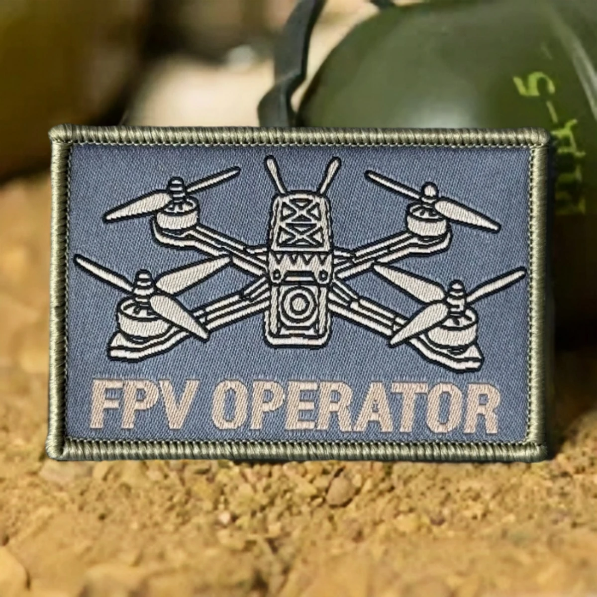 Tactical Drone UAV Operator Woven Patch Military Morale Emblem Hook & Loop Fastener for Airsoft Gear EDC Backpack Jacket DIY