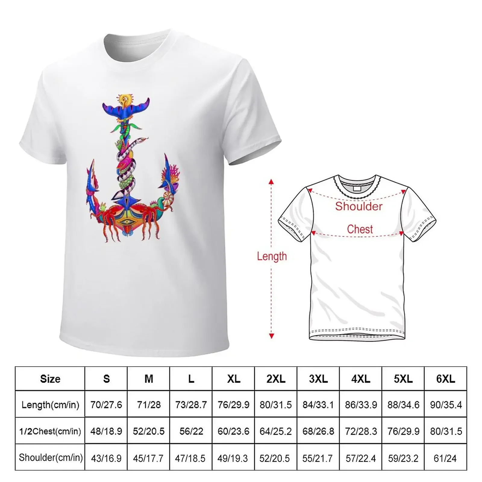 Anchor T-Shirt customs design your own summer top mens plain t shirts