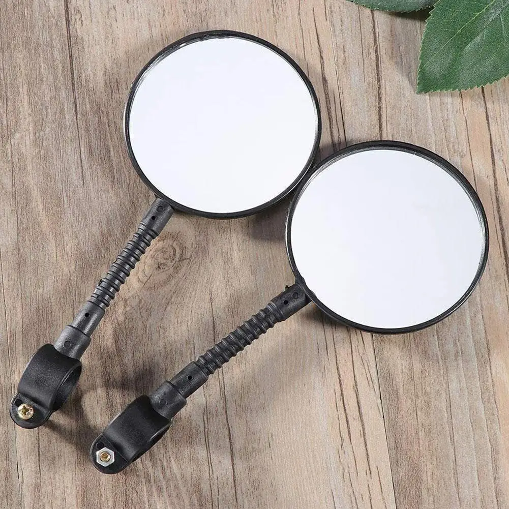 1 Pair Universal Bicycle Mirror Handlebar Rearview Mirror For Bicycle Motorcycle 360 Rotation Adjustable Bike Cycling Mirror