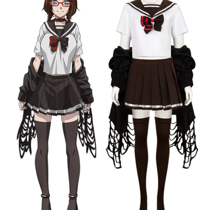 Vrouwen Dead Mount Death Play Cosplay Sakimiya Misaki Cosplay Kostuum Outfits Sakimiya Misaki Sexy Matrozenpakje Voor Halloween - afbeelding 2