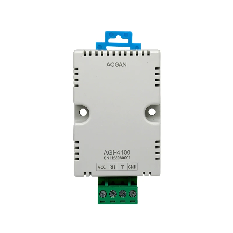 AOGAN DIN-Rail Temperature and Humidity Transmitter RS485/Analog Signal Temperature and Humidity Meter AGH4 Series