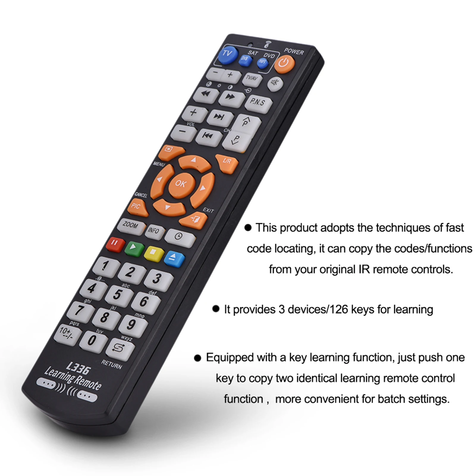 Remote Control Learning Remote Controller  Smart Remote Control Controller With Learning Function For TV CBL DVD SAT