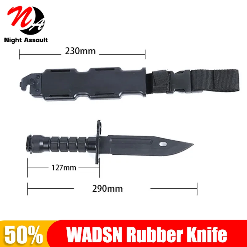 

Rubber Knife Training with Sheath, Fake plastic dagger, Flexible and Soft Fixed Blade Suitable for props, Halloween martial arts