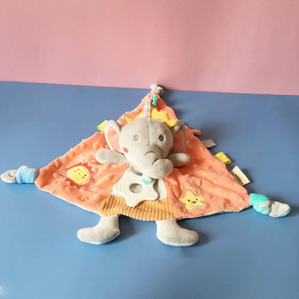 Newborn Saliva Towel Adorable Gentle Soft Soothing Comfort Towel for Infants Chewable Pacifying Anxiety