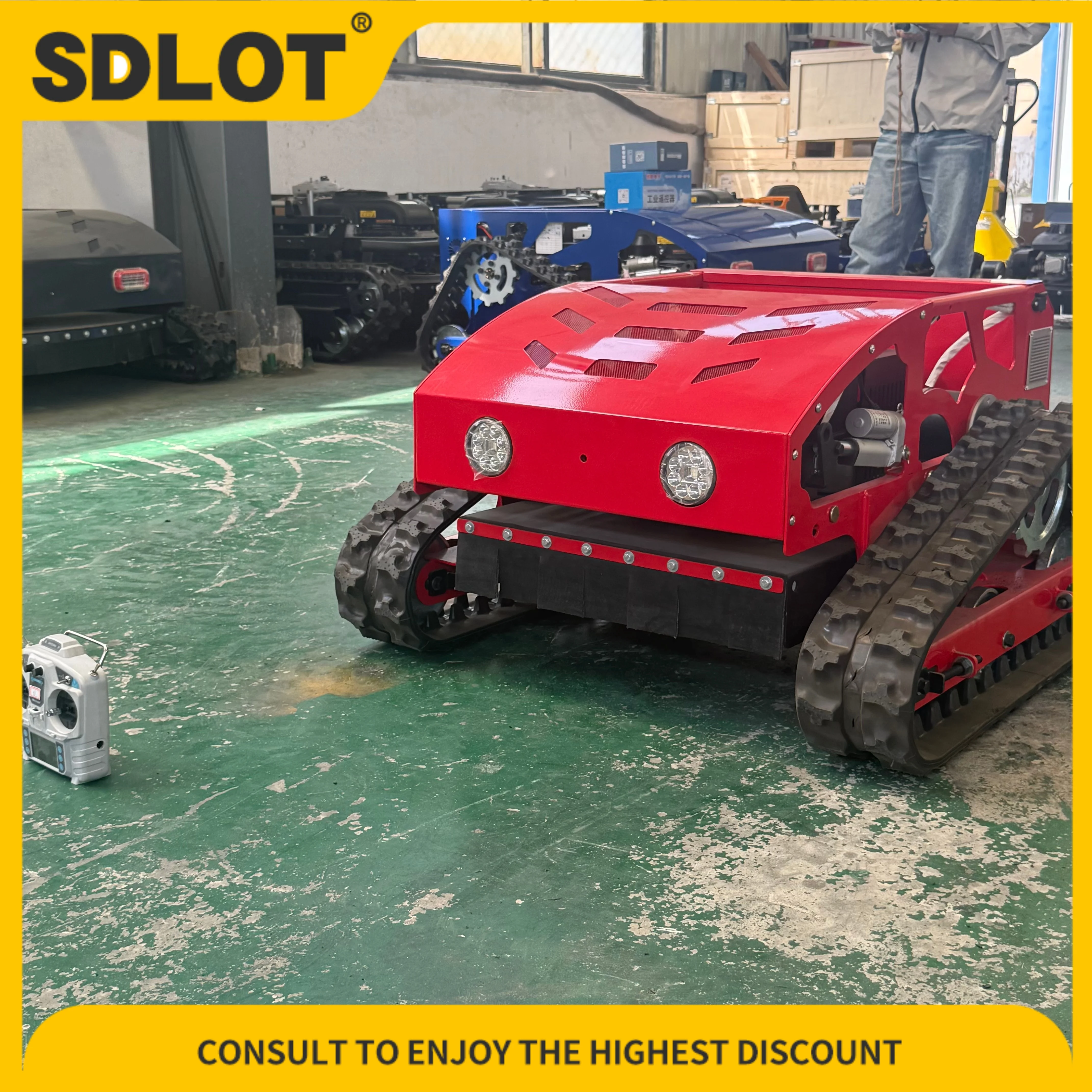

Fast cutting slopes thick grass Remote Control Lawn Mower Customizable Product efficient mowing rough terrain easy use