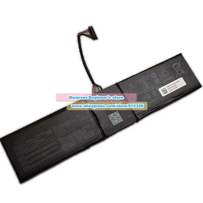 C41N2407 Genuine Battery 15.44V 3888mAh 60Wh for ROG XBOX Ally RC73YA Gaming Handheld PC Battery 0B200-04670000