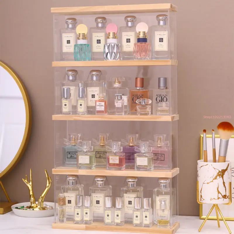Sundries Storage Box Jewelry Shelf Large Capacity Perfume Toys Display Stand 2/4 Layers Nail Polish