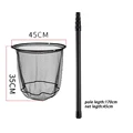 1.7m Pole 0.45m Net