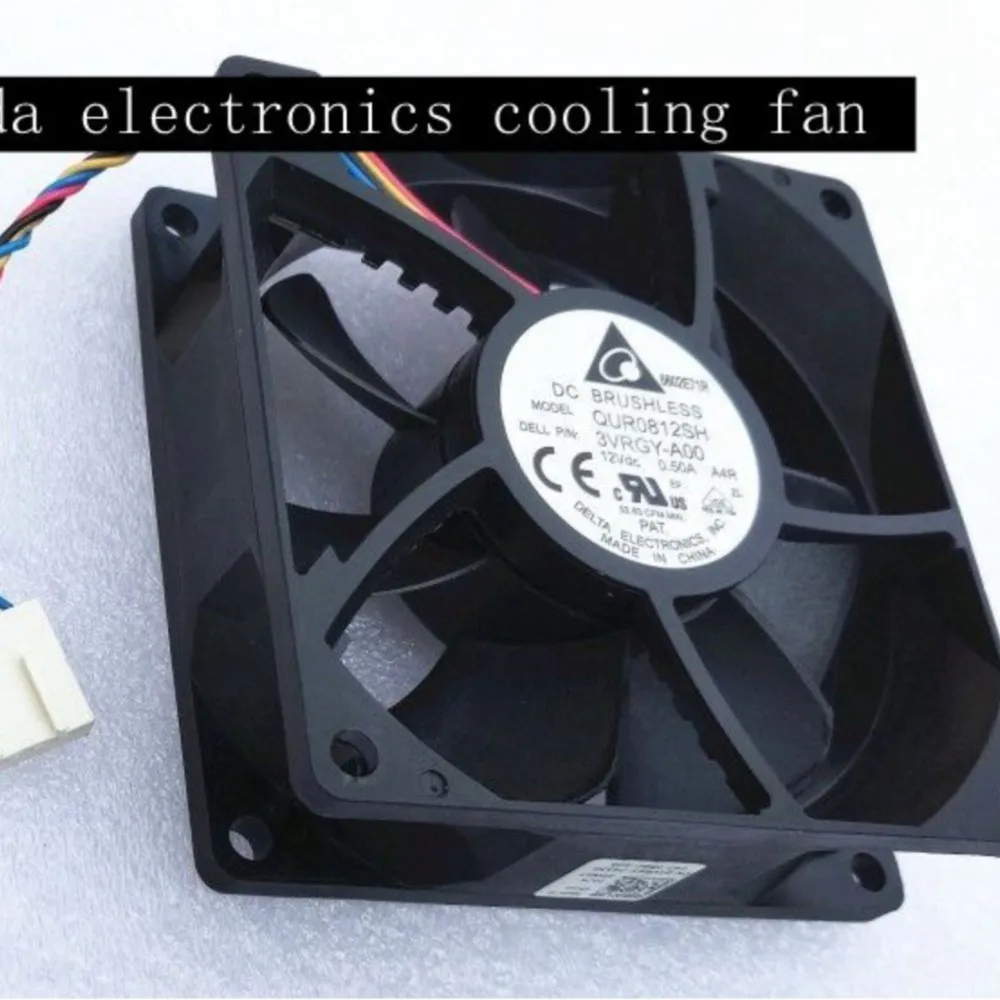 

for Delta QUR0812SH 80mm X 25mm DC 12V 0.5A PWM Cooling Fan 800-4400 RPM Servers, Industrial & Telecom Applications
