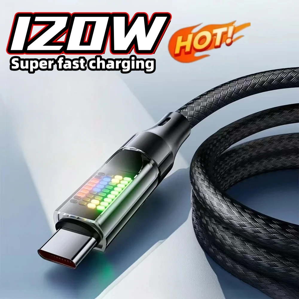 novo-cabo-de-carregamento-rapido-tipo-c-120w-6a-usb-a-para-tipo-c-de-nylon-com-display-led-para-xiaomi-samsung-lancamento-2026