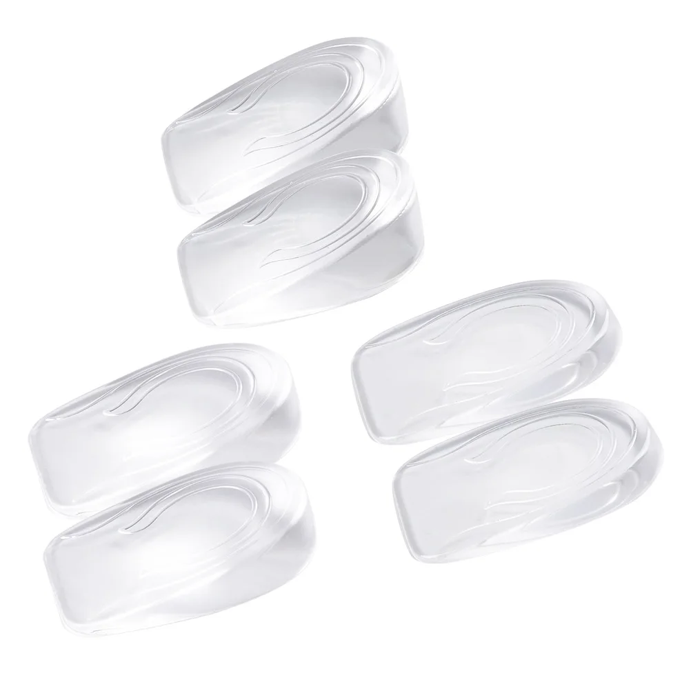 Plantillas para aumentar la altura, Gel transparente, inserciones para zapatos, almohadillas invisibles, desodorante, comodidad, transpirable, ajuste más, 3 pares
