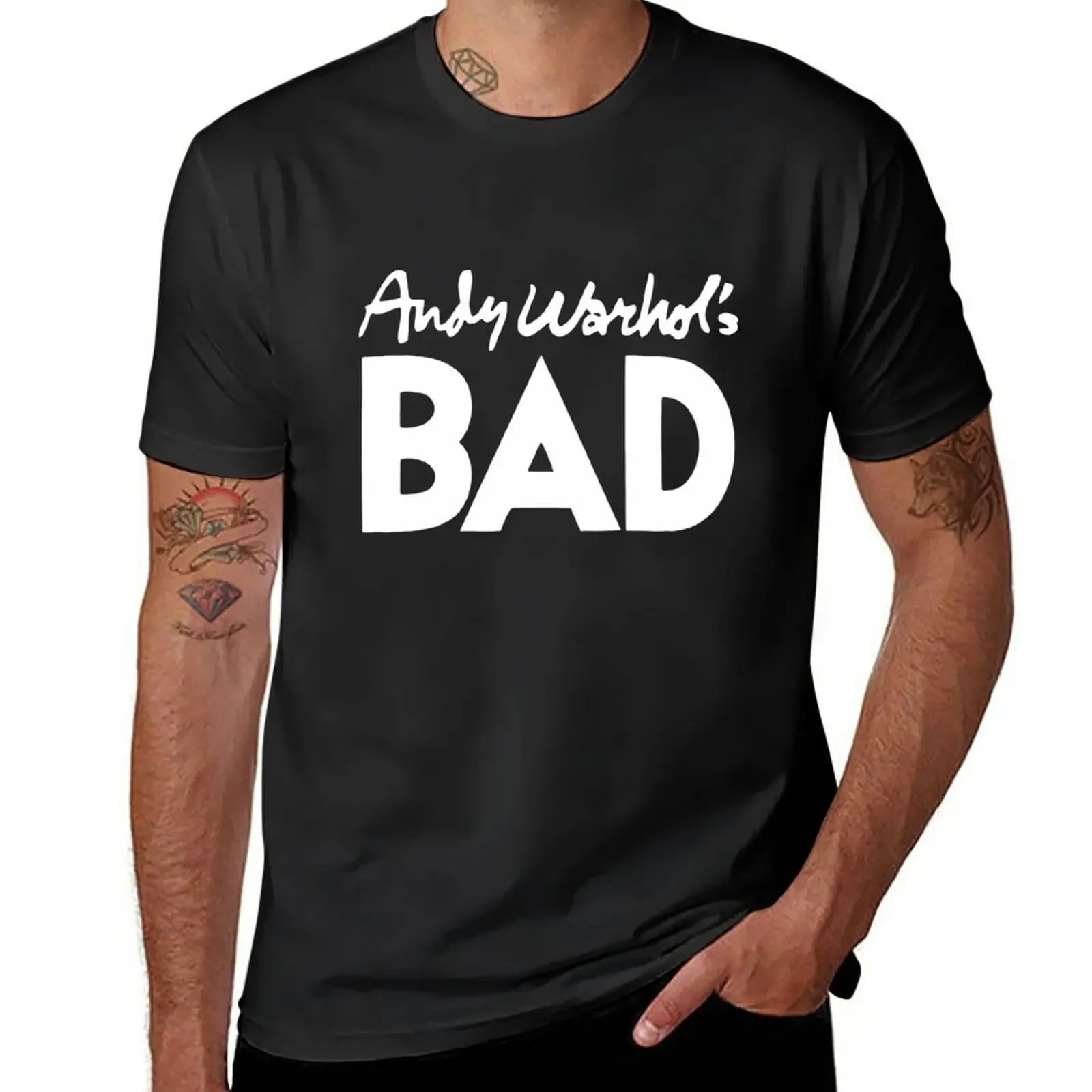 

New Womens Andy Warhols Bad T-Shirt customs customizeds anime clothes oversized mens graphic t-shirts anime