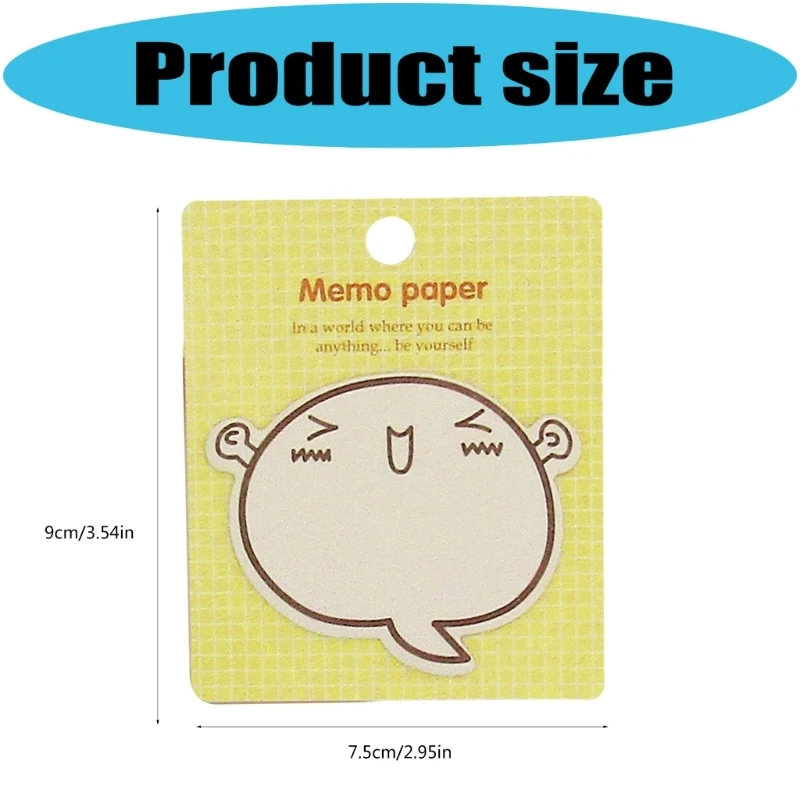Removable Cartoon Pet Themed Design Note Multipurpose Strong Adhesive Writing Pad for Journal Scrapbooking Use - Detail 1